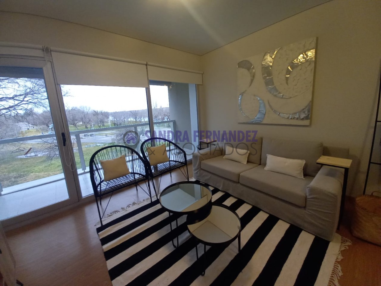Neuquen. Alquiler Departamento amoblado 2 dormitorios. Equipado Nivel Gerencial Zona Rio Limay Pase o de la Costa